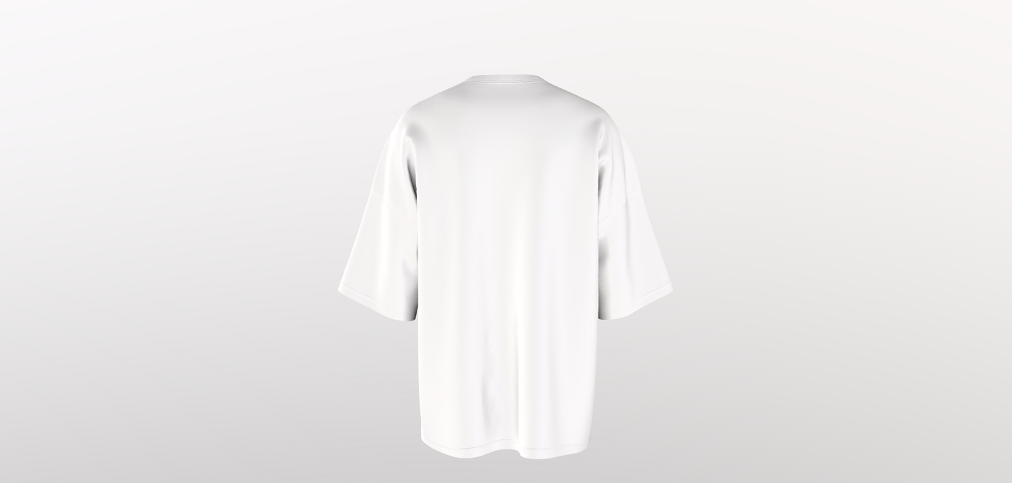 NOMARBLE OVERSIZED T-SHIRT - PURE WHITE