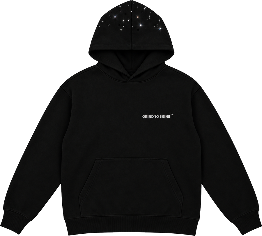 NOMARBLE CONSTELLATION HOODIE - BLACK CHARCOAL