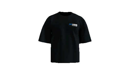 NOMARBLE WIREFRAME T-SHIRT - DEEP BLACK