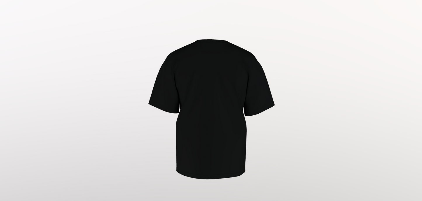 NOMARBLE WIREFRAME T-SHIRT - DEEP BLACK