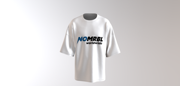 NOMARBLE OVERSIZED T-SHIRT - PURE WHITE